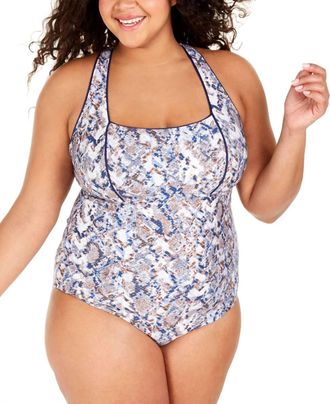 BECCA by Rebecca Virtue Animal Kingdom One Piece Bikini - Plus In Python