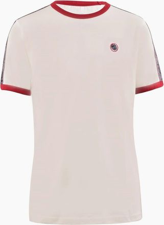 Pretty Green Mens Eclip Tape Regular Fit T-Shirt - White - Size: 2X large