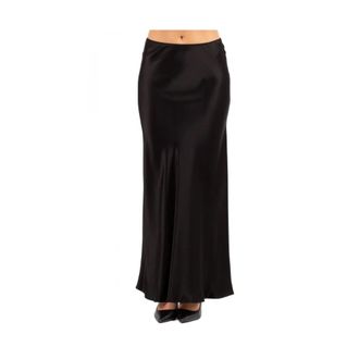 Pinko Pinko, Rokken, Dames, Zwart, M, Polyester, Digna Satin Skirt
