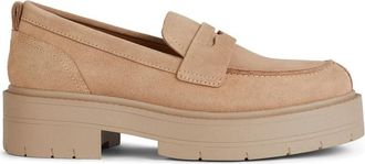 Geox Spherica EC7 Moccasins - Dames - Loafers - Beige - 41 EU - Su&egrave;de - Schoenen