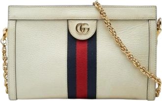 Gucci Pre-owned Vintage Schoudertas - Dames - Vintage Schoudertas - Wit - ONE Size - Leer - Vintage