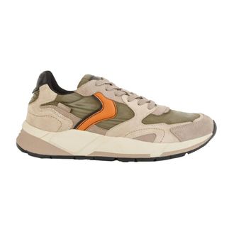 Voile Blanche Sneakers, male, Multicolor, 11 UK, Beige Trainers with Suede and Nylon