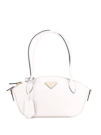 Prada Triangle City Calf Small shoulder bag - Bianco