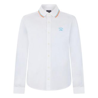 Paul & Shark Long Sleeve Polo - male - Paul & Shark - Casual Shirts - White - 3XL - Shirts
