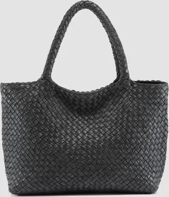 Officine Creative Raquel 001 Hand-Woven Shoulder Bag in Black at Nordstrom