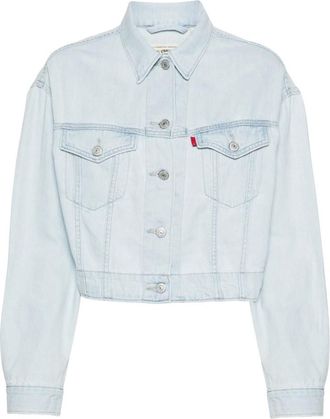 Levi's Featherweight Trucker - Dames - Spijkerjassen - Blauw - S - Denim - Jassen