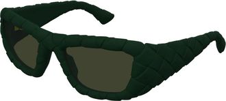 Bottega Veneta Zonnebril - Dames - Zonnebrillen - Groen - 56 MM - Accessoires