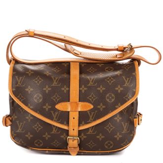 Louis Vuitton Pre-owned Womens Saumur PM Shoulder Bag - Brown - One Size