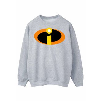 Disney Heren The Incredibles Logo Sweatshirt (Sportgrijs)