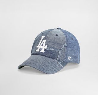 Dolce & Gabbana X 47 Los Angeles Dodgers Denim Patchwork Baseball Cap - Man Hats And Gloves Multi-colored Onesize