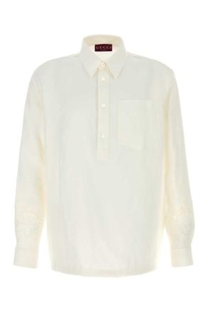 Gucci White Regular Solid Shirt