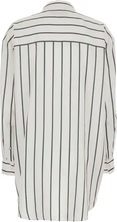 Gucci Womens Shirt White Silk Blouses