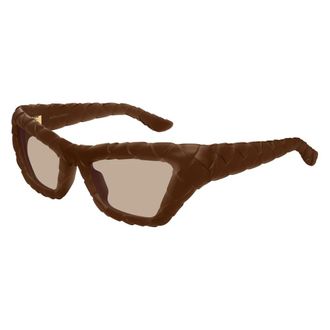 Bottega Veneta Sunglasses, unisex, Brown, Size: 56 MM Cat-eye Sunglasses