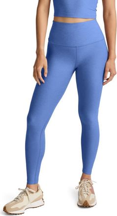 Beyond Yoga Caught in the Midi High Waist Leggings in Wild Flower Blue Heather at Nordstrom, Size X-Large