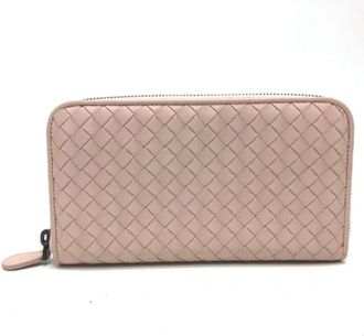 Bottega Veneta Pre-owned Wallets, female, Pink, Size: ONE SIZE Pre-owned Fabric Wallet