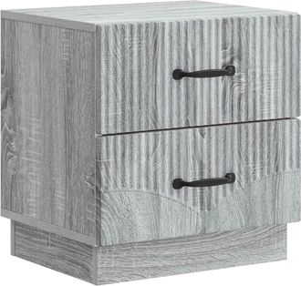 vidaXL Armario De Noche Con Caj&oacute;n Gris Sonoma 43 X 34,5 X 44,5 Cm Vidaxl