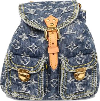 Louis Vuitton Zaino Sac a Dos denim 2006 - Blu