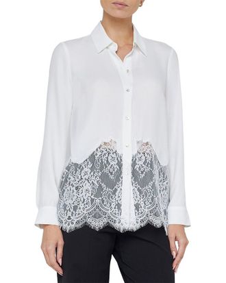 L'agence Lagence Adalee Lace Inset Blouse