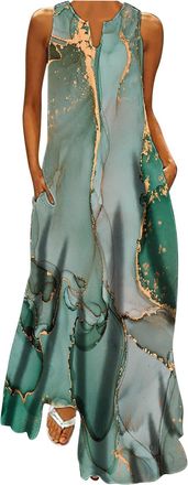 Generic Strappy Neck Summer Dresses for Women UK, Summer Short Sleeve Floral Maxi Dresses for Women UK Plus Size, tie Dresses for Women UK, Dresses for Women 