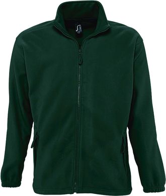 SOLS Heren North Full Zip Outdoor Fleece Jacket (Bosgroen)