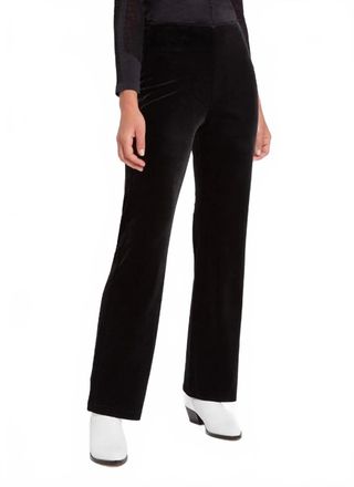 Lyss&eacute; Womens Velvet Pants In Black