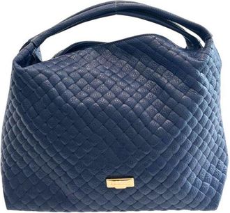 Baldinini Blue Leather Women Womens Handbag