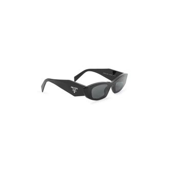 Prada Zwarte Zonnebril Stijlvol Ss25 Model - Dames - Accessoires - Zwart - Maat: 50 MM