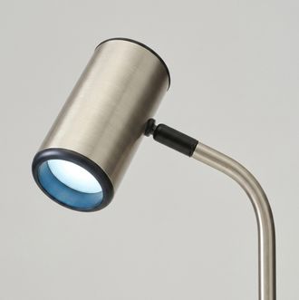 Brightech Ezra Satin Nickel Table Lamp