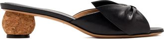 Ferragamo 45mm knotted sandals - women - Calf Leather/Calf Leather/Kid Leather - 7.5C - Black