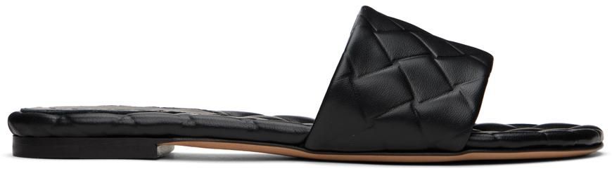 サンダル・ミュール BOTTEGA VENETA Black nappa leather Cushion sandals Bottega Veneta Black nappa leather Cushion sandals (BOTTEGA