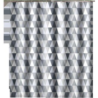 OEM Cortina De Ducha, 180x180 Cm, Lavable A M&aacute;quina, De Poli&eacute;ster, Con Dobladillo Inferior Con Peso Y 12 Ganchos, Ideal Para Ba&ntilde;era O Ba&ntilde;o, Con Estampado 