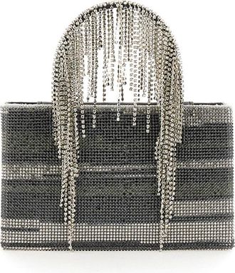 Kara Womens Bag With Crystals Multicolour Polyester Handbags Hand