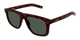Montblanc MB0227S 002 Mens Sunglasses Tortoiseshell Size 55