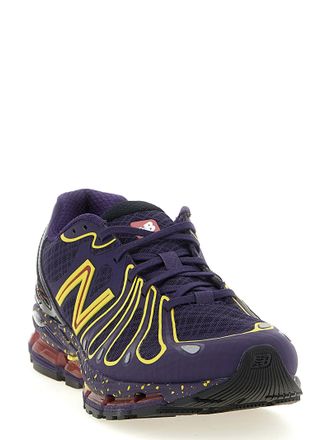 New Balance Mesh and Synthetic with Speckled Midsole Sneaker - Purple