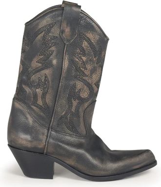 Vic Mati&eacute; K12 Dallas Western Boot - Dames - Cowboylaarzen - Zwart - 38 EU - Leer - Schoenen