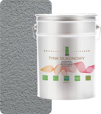 OEM Yeso De Silicona 7045 Para Fachada Exterior Gris, 1,5 Mm, Calidad Premium, 25 Kg