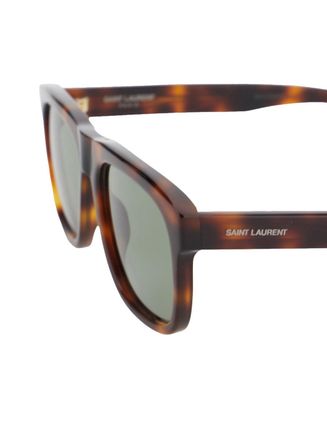 Saint Laurent Womens Brown Sunglasses With Tortoiseshell Frame Acetate