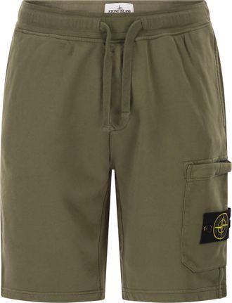 Stone Island Jogger-Shorts mit normaler Passform und Cargotasche