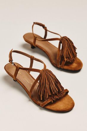Intentionally blank Chaperone Fringe Strappy Sandals