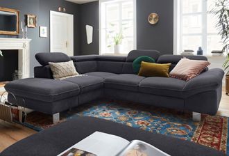 Cotta Ecksofa »Driver L-Form« mit Kopfteilverstellung, wahlweise mit Bettfunktion & Bettkasten