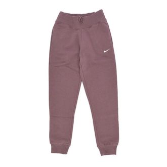 Nike Fleece joggingbroek met hoge taille - Dames - Trainingsbroeken - Paars - M - Katoen - Fitness