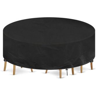 OEM Funda Para Mesa De Jard&iacute;n Redonda, Impermeable Y Anti-uv, De Tela Oxford 420d (&oslash;230 X 110 Cm)