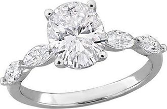 Rina Limor Silver 2.56 Ct. Tw. Created White Moissanite Engagement Ring