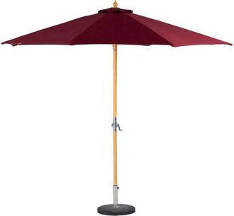 Hesperide Hesperide - Sombrilla recta tinaei burdeos - 3 m - Olefina Bambú certificado fsc - Hespéride