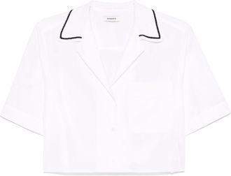 Sandro Poloshirt van biologisch katoen - Wit