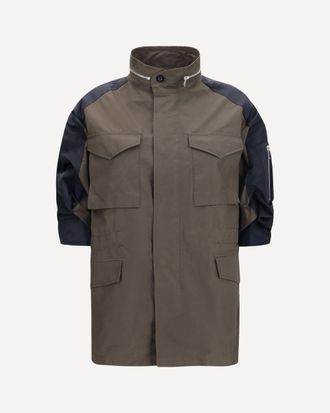 sacai Nylon and cotton Jacket with three-quarter sleeves Female 3
