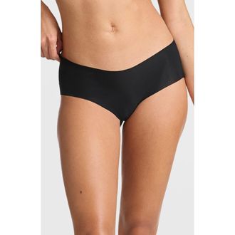 Commando Invisible Seamless Rib Bikini Briefs in Black at Nordstrom