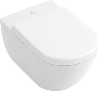 Villeroy & Boch Villeroy&boch - Taza Subway 370 X 560 Mm, Modelo Suspendido, Salida Horizontal, Porcel&aacute;nico Sanitario Blanco