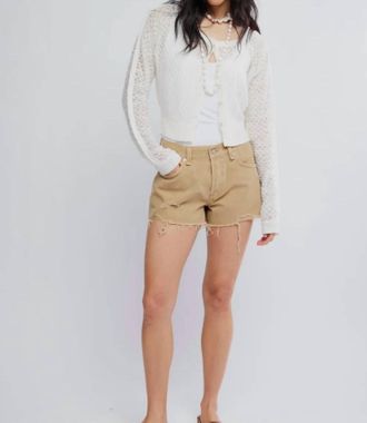 Free People Maris Fine Gauze Cardigan In Clean Ivory