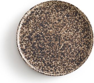 AM.PM Set van 4 platte borden in aardewerk, Rusty